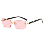 Rimless Rectangle Sunglasses