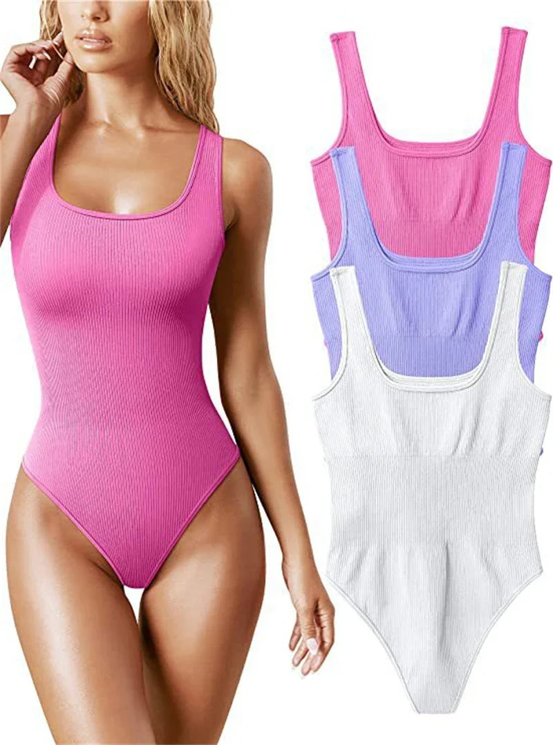 Seamless Ribbed Shaper Bodysuit