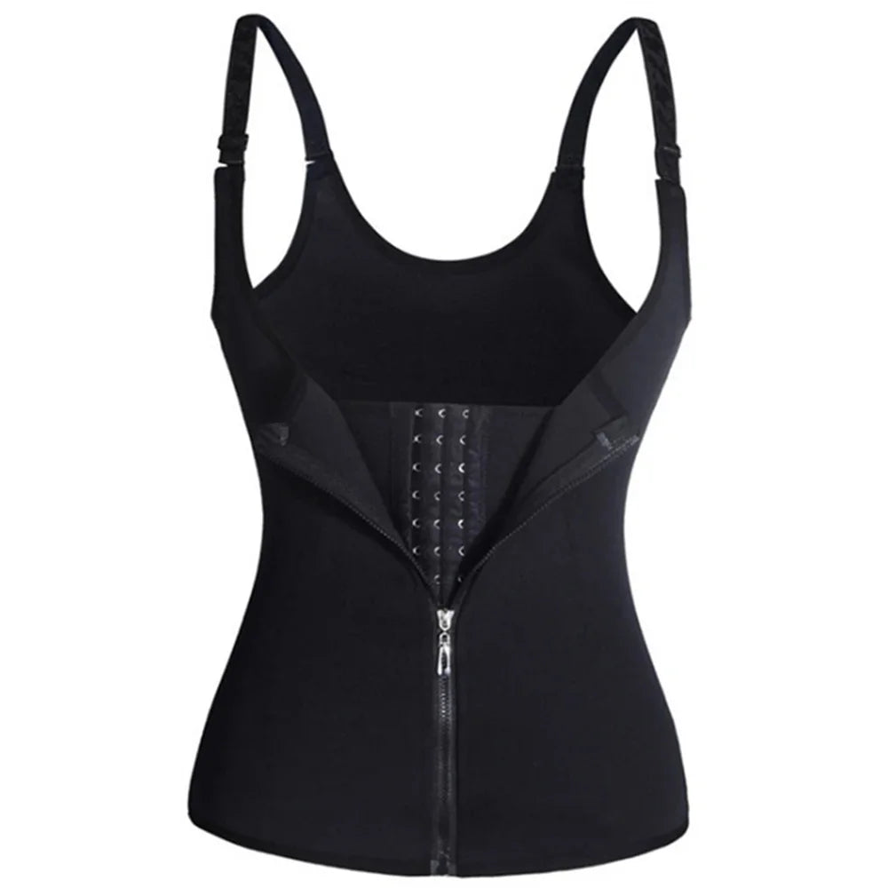 Zipper Waist Trainer Tank – Tummy Control Shapewear