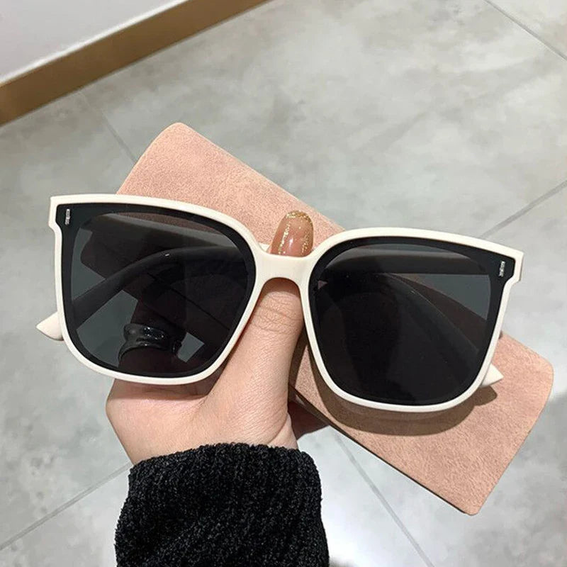 Vintage Square Oversized Retro Sunglasses