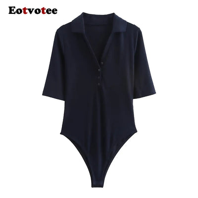 Short Sleeve Casual Bodysuit