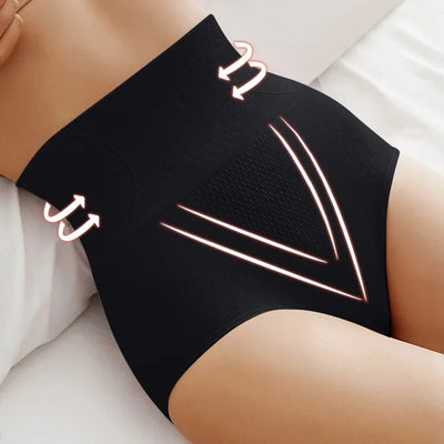 High-Waist Cotton Briefs – Tummy Control Triangle Underwear