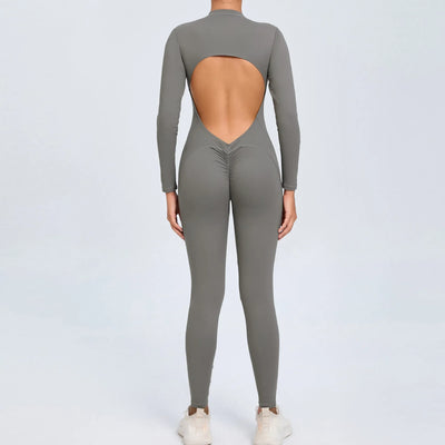 One-Piece Fitness Jumpsuit – Seamless Women’s Training Suit