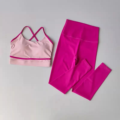 2-Piece Yoga Leggings & Sports Bra Set