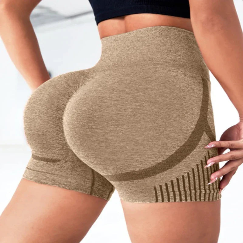 Seamless High Waist Yoga Shorts – Quick-Dry Stretch Activewear for Women