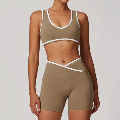 2-Piece Yoga Set – High Waist Leggings & Sports Bra for Women