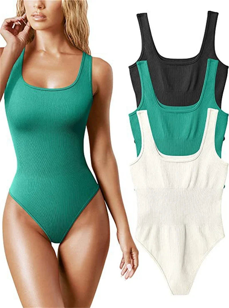 Seamless Ribbed Shaper Bodysuit