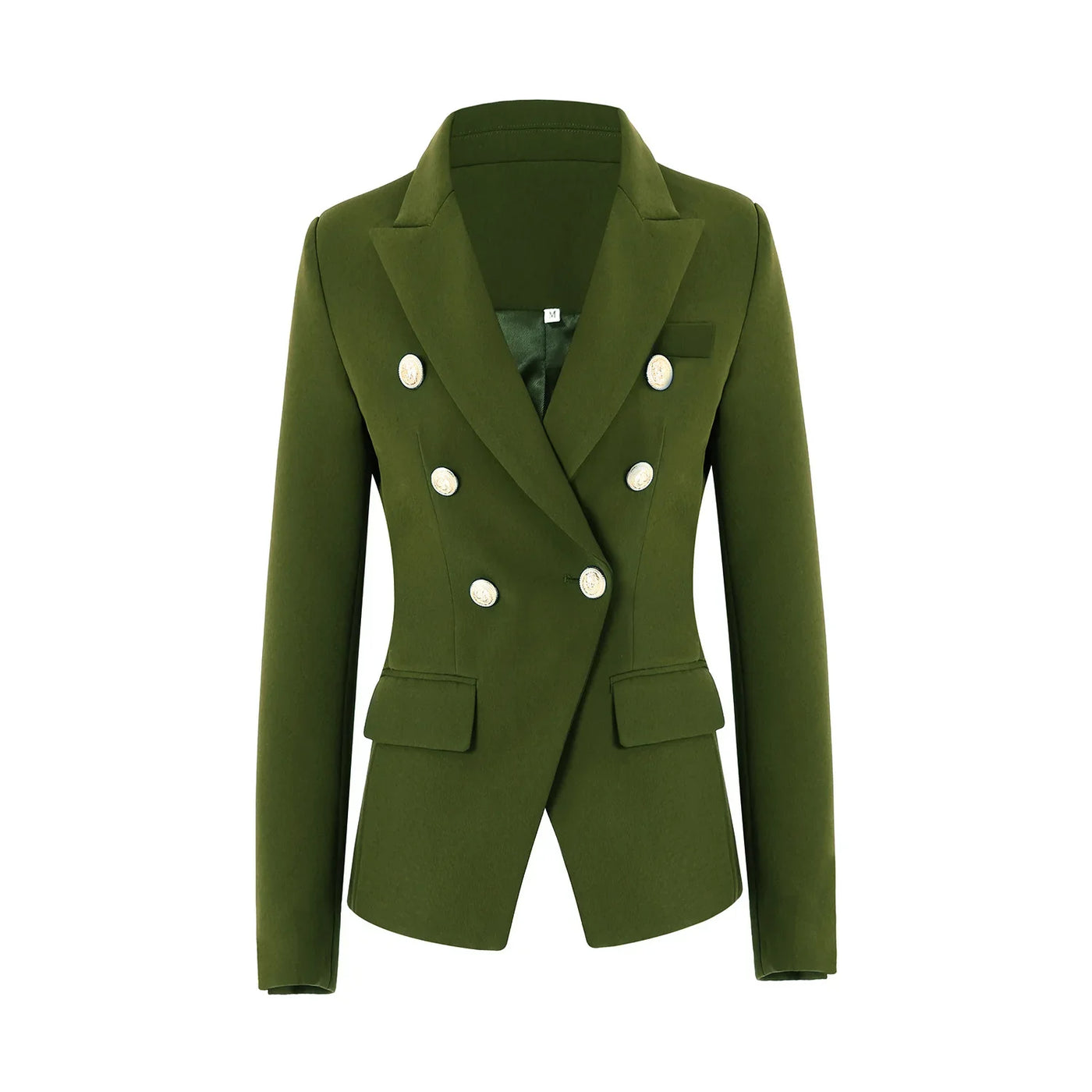 Pink Slim Blazer – Women’s Double Breasted