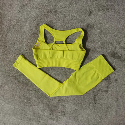 Seamless Sports Bra & Shorts Set