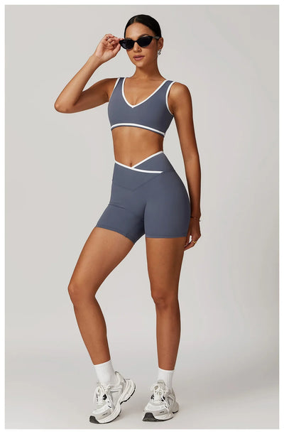 2-Piece Yoga Set – High Waist Leggings & Sports Bra for Women