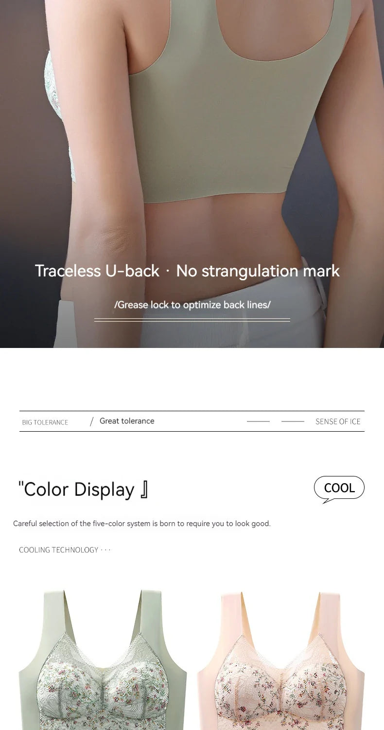Kids Ice Silk Sports Bra – Breathable Tank Top