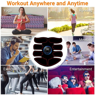 Wireless Ab Stimulator – USB Rechargeable Fitness Trainer
