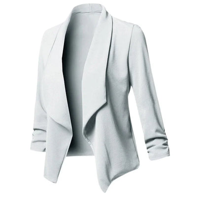 Ruched Blazer – Women’s Lightweight Jacket