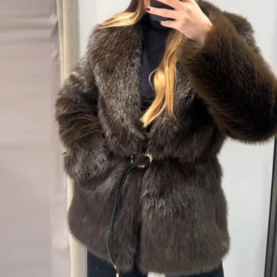 Vintage Luxury Faux Fur Jacket