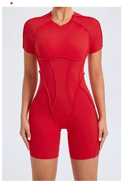 Backless Scrunch Jumpsuit – Women’s Fitness Yoga Romper