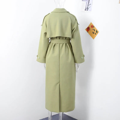 Wool Blend Coat – Elegant Belted Winter Wear