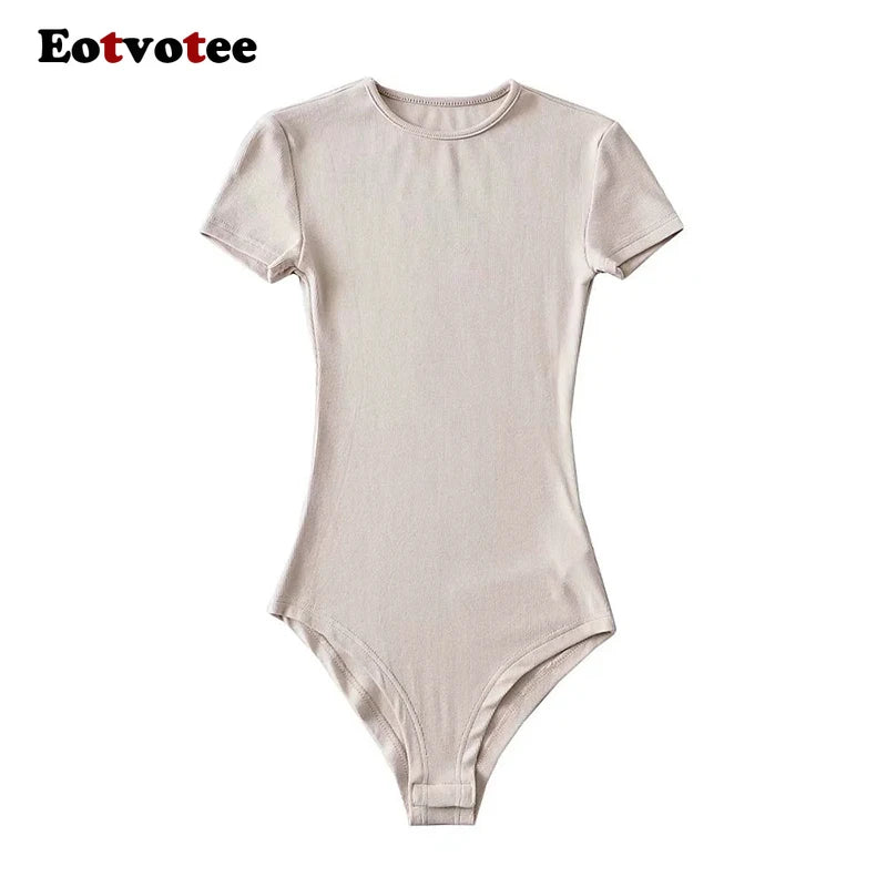 O-Neck Short Sleeve Bodysuit