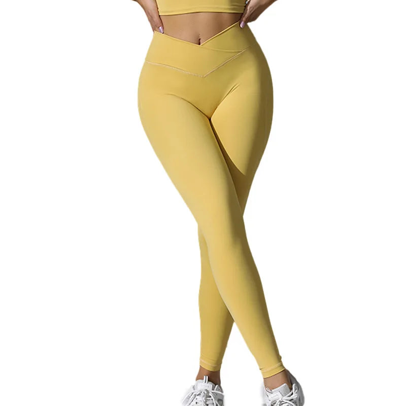 High Waist Crossed Leggings