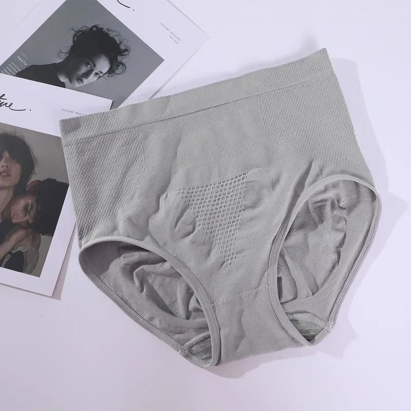 High-Waist Cotton Briefs – Tummy Control Triangle Underwear