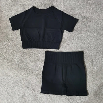 Seamless Sports Bra & Shorts Set