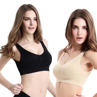 Seamless Push-Up Sports Bra – Backless Workout Bralette