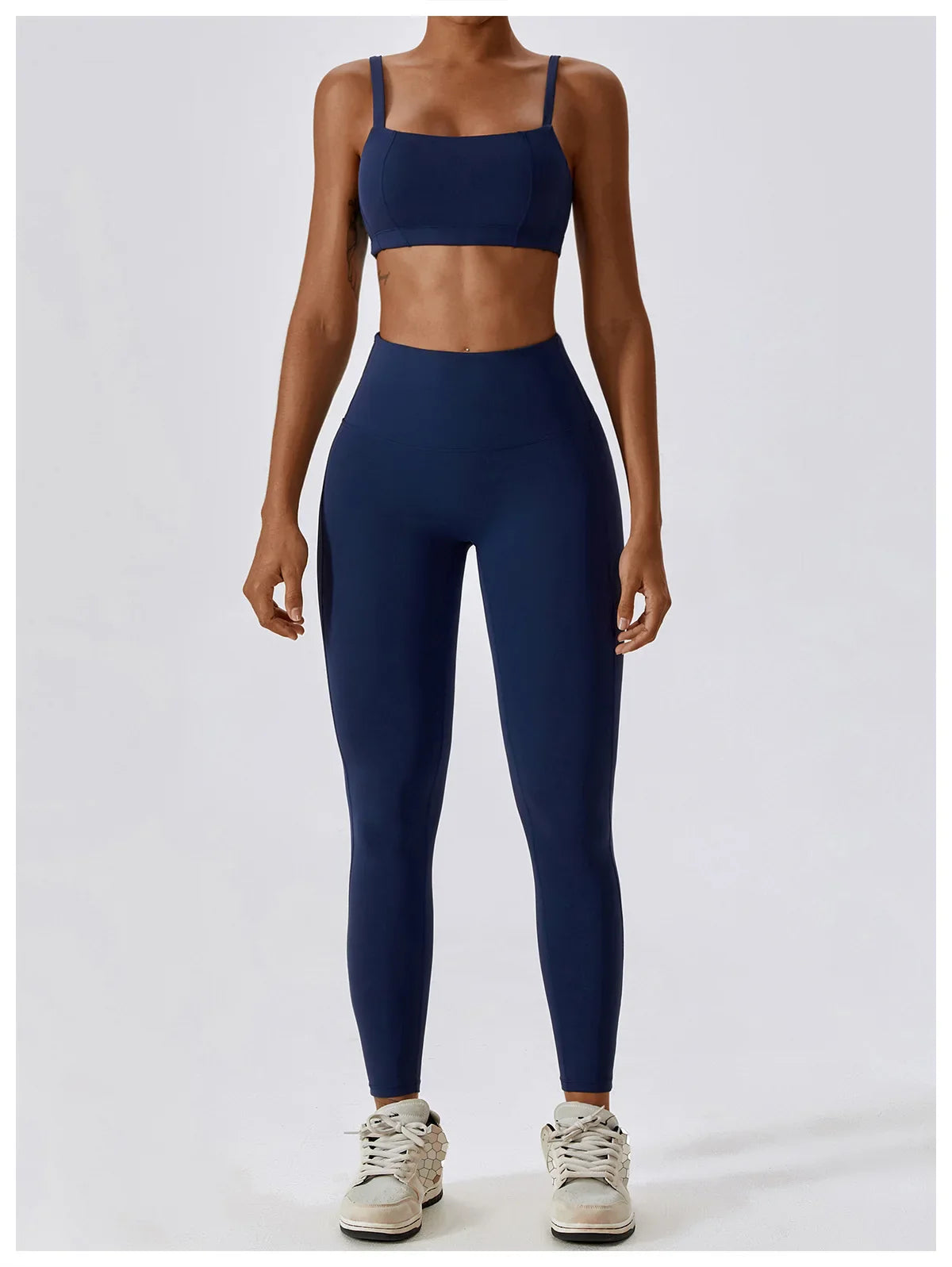Seamless 2-Piece Workout Set – High Waist Leggings & Top