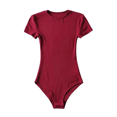 O-Neck Short Sleeve Bodysuit