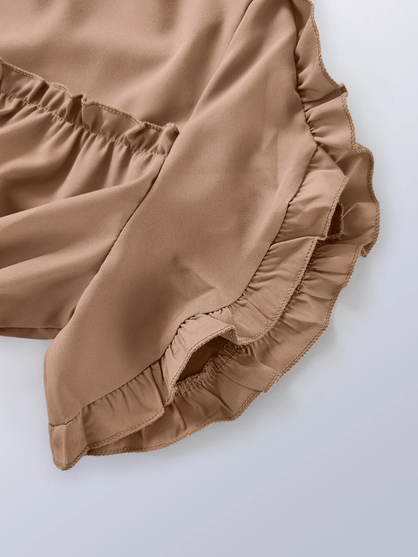 Ruffle Maxi Dress – Cinched Waist Elegant Spring Look
