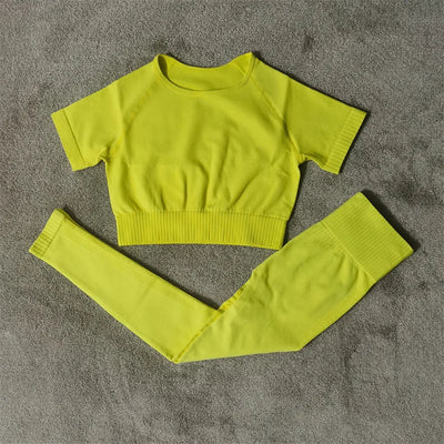 Seamless Sports Bra & Shorts Set
