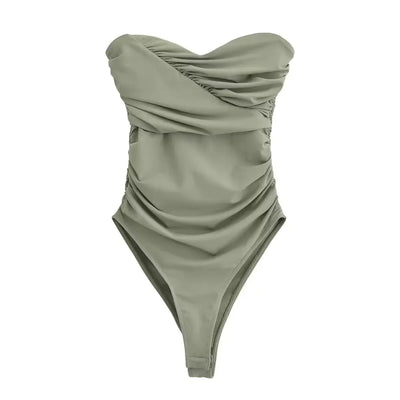 Strapless Off Shoulder Bodysuit