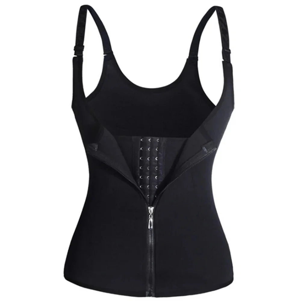 Zipper Waist Trainer Tank – Tummy Control Shapewear