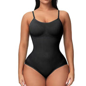 V Neck Spaghetti Strap Shapewear Bodysuit