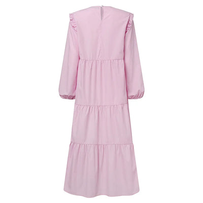 2025 Modest Maxi Dress – Vintage O-Neck Islamic Kaftan Abaya Style