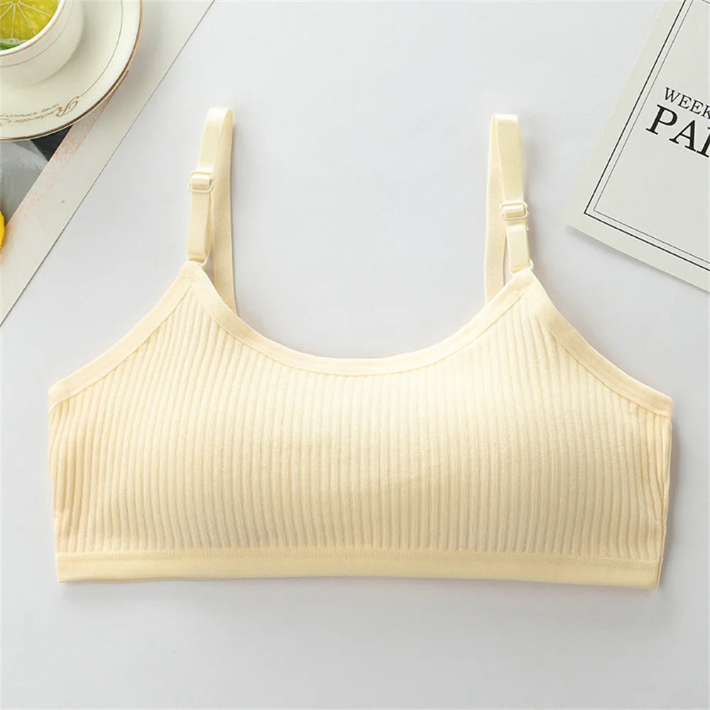 Girls' Training Bra – Adjustable Strap Sports Style