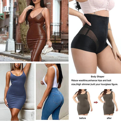 High-Waist Mesh Panties – Tummy Control & Butt Lifter