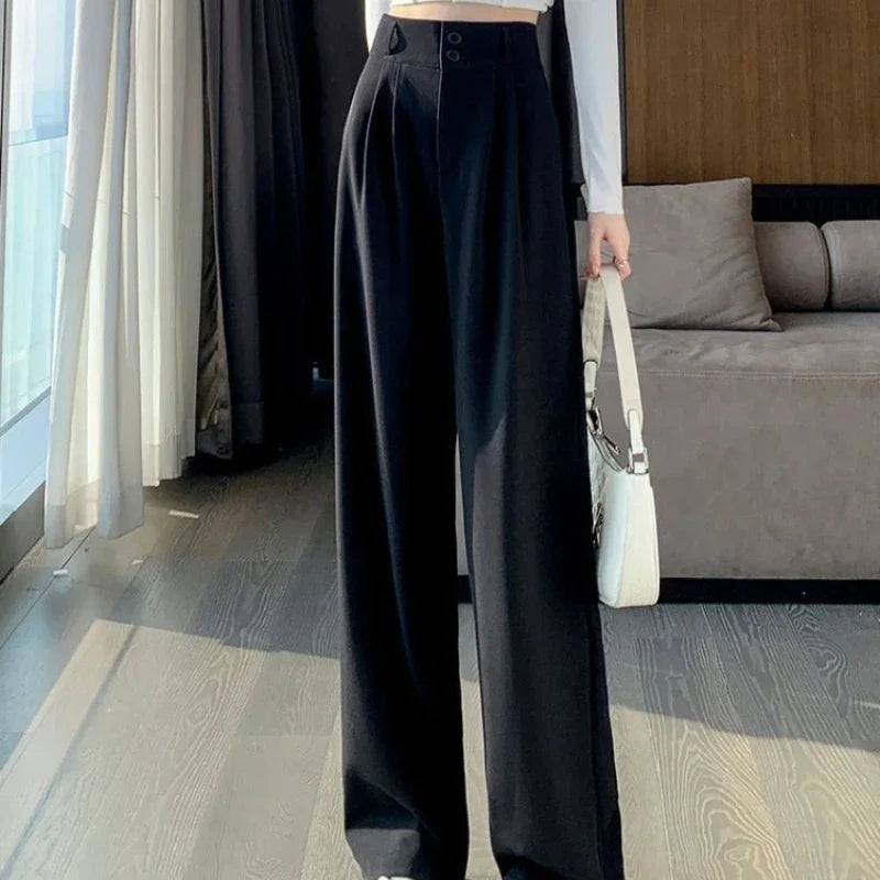 Elegant Wide Leg Pants Korean Style