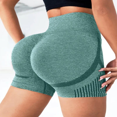 Seamless High Waist Yoga Shorts – Quick-Dry Stretch Activewear for Women