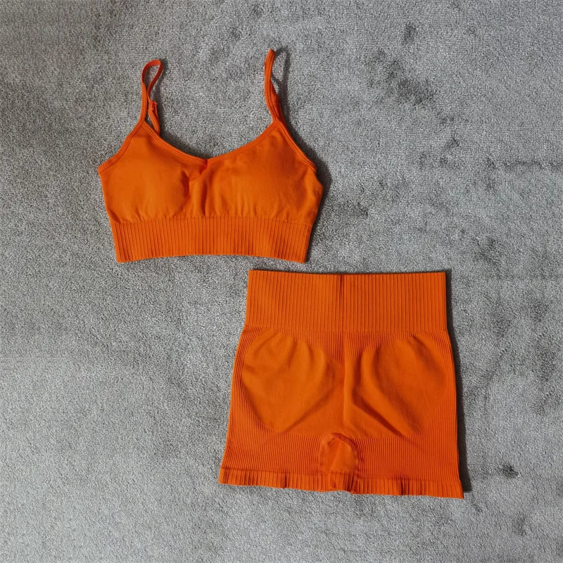 Seamless Sports Bra & Shorts Set