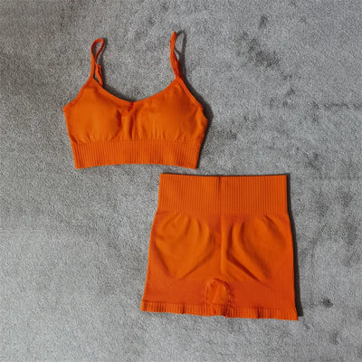 Seamless Sports Bra & Shorts Set