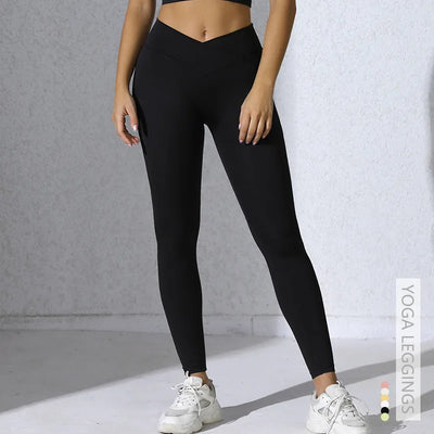 High Waist Crossed Leggings
