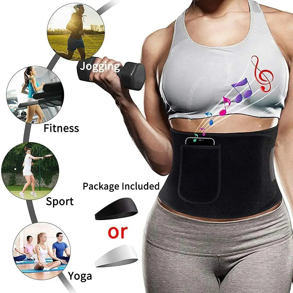 Waist Trainer Wrap – Sweat Belt & Tummy Control