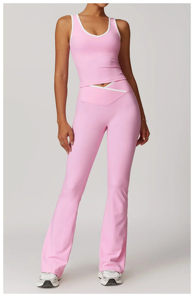 2-Piece Yoga Set – High Waist Leggings & Sports Bra for Women