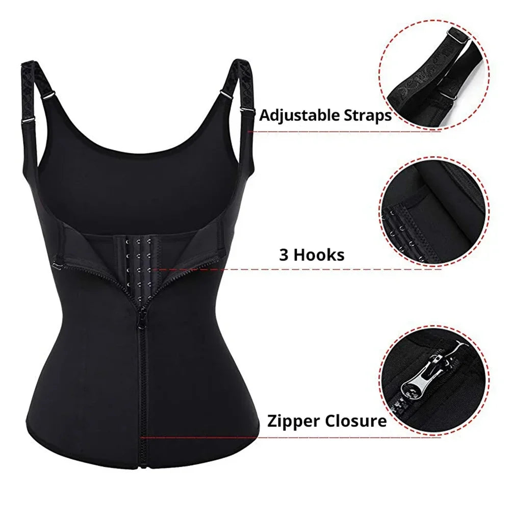 Zipper Waist Trainer Tank – Tummy Control Shapewear