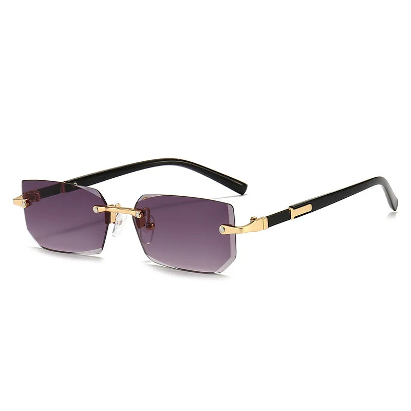 Rimless Rectangle Sunglasses