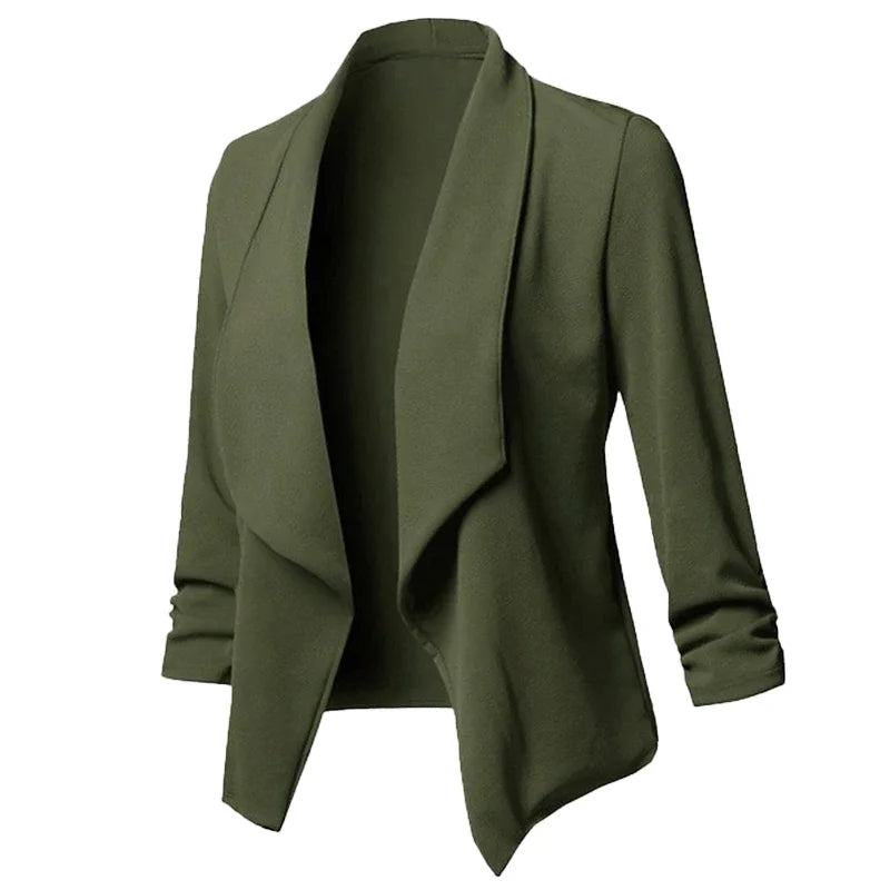 Ruched Blazer – Women’s Lightweight Jacket