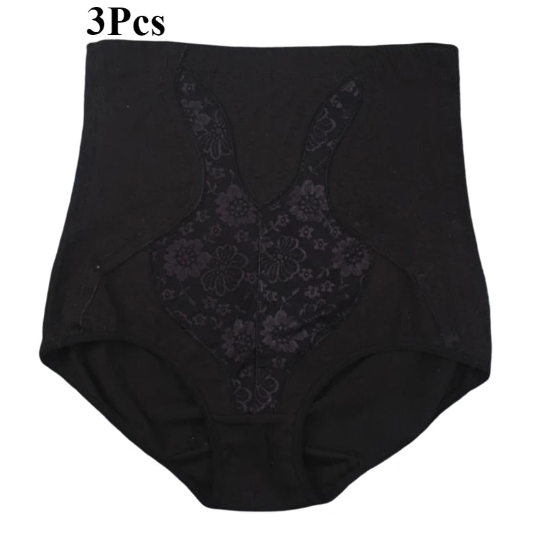 3pcs High Waist Tummy Control Shapewear Panties