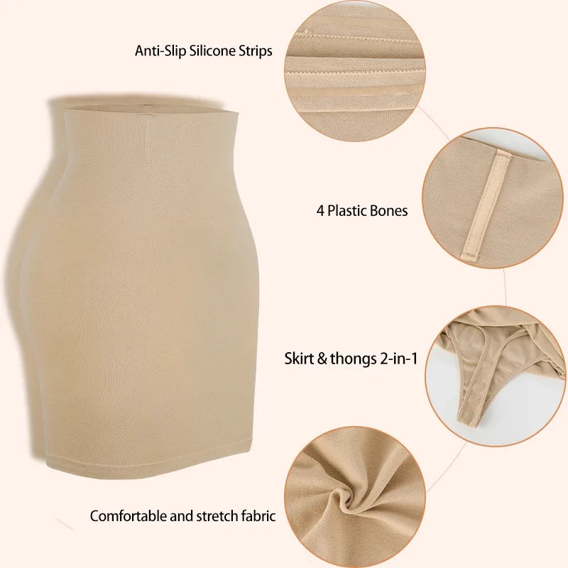 2-in-1 Tummy Control Underskirt