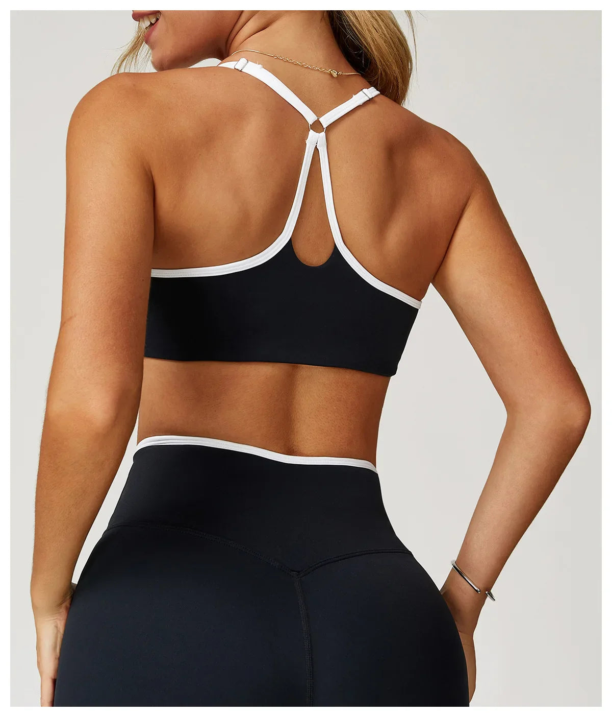 Shockproof Sports Bra – Push-Up Crop Top for Yoga & Workouts