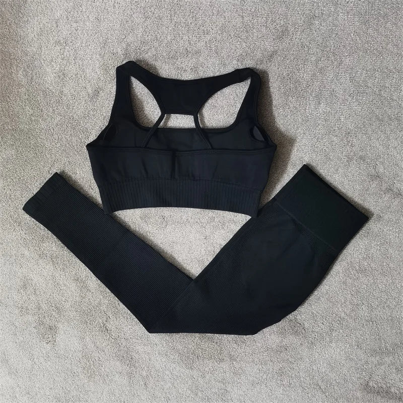 Seamless Sports Bra & Shorts Set