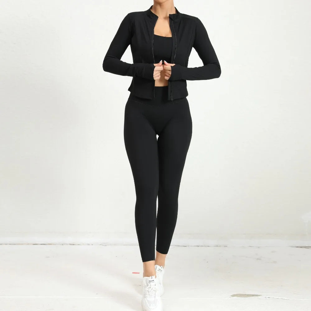 2-Piece Yoga Jacket & Leggings Set